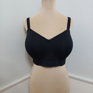 Shapermint Truekind Black Full Coverage Comfort Wireless Bra Plus Size 3XL EUC